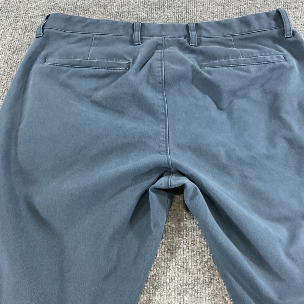 J Crew Flex Slim Fit Chino Pants 32x32 Blue Stretch Flat Front Casual Dress Mens - Picture 12 of 12